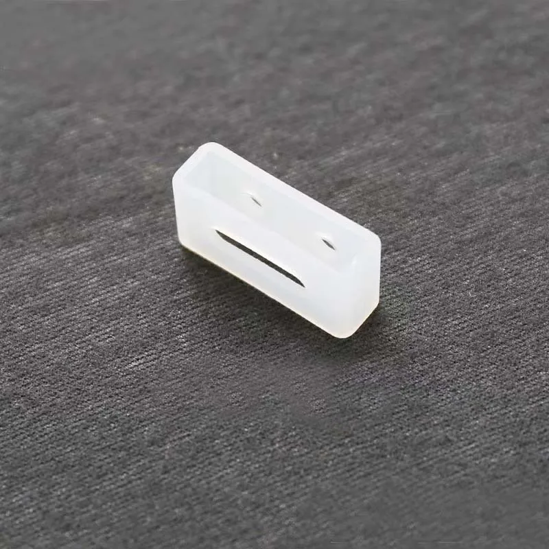 Unisex Resin Ring Silicone Rubber Watch Accessory with Movable Loop Buckle (Multiple Sizes Available)