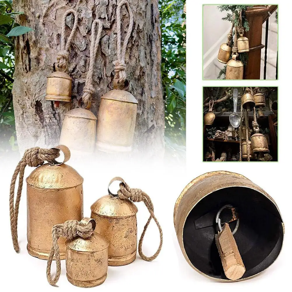 

Мечты потертый подвесной гармония Cowbell узел домашние ремесла кантри Декор Аксессуары стиль Рождество H7m5