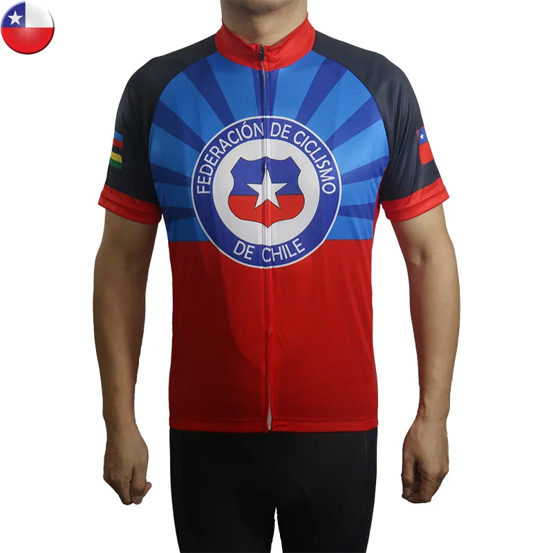 

Short Sleeve Mountain Bike Jacket, Cycling Clothes, Road Jersey, Downhill Bicycle T-Shirt, Endurance Uniform, Chile Wear