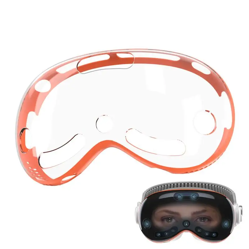 Custodia Per Cuffie Vr Custodia Trasparente Per Schermo In Tpu Per Pc Per Vision Pro Pellicola Protettiva Per Obiettivo Per Cuffie Vr Robusta Antigraf