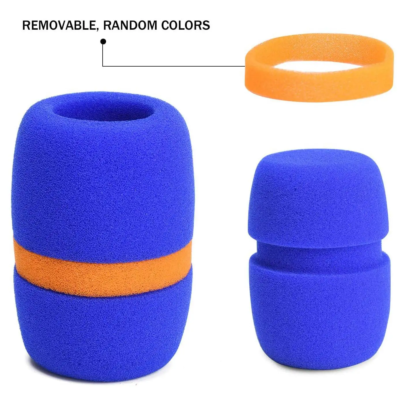 10Pcs Thickened KTV Handheld Dust Proof Soft Sponge Microphone Cover_OFSS