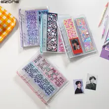 

EZONE A5 Binder Transparent Photo Album Idol Photo Organizer Storage Collect Book Collection of Notes and Stickers Journal Gift