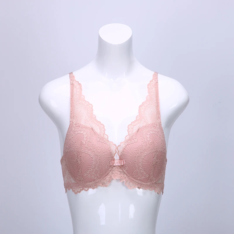 Big Size Women bra Ladies Sexy Underwear Padded Lace Sheer Bra Large Cup B C D Underwear Women's Bra Sexy lingerie