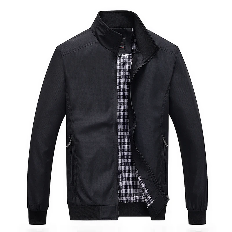 Baseball Jacket Spring and Autumn Men's Coat Fashion Trend Casual Large Loose Cardigan Middle aged Dad's Fashion