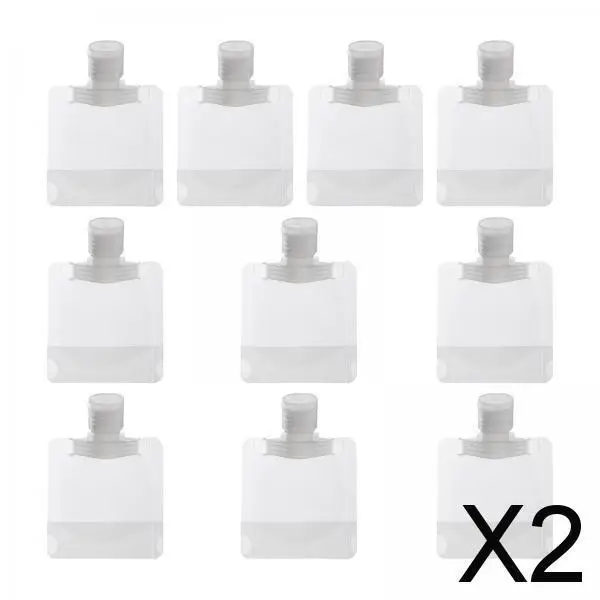 

2x10 шт., многоразовые Пустые косметички для лосьона