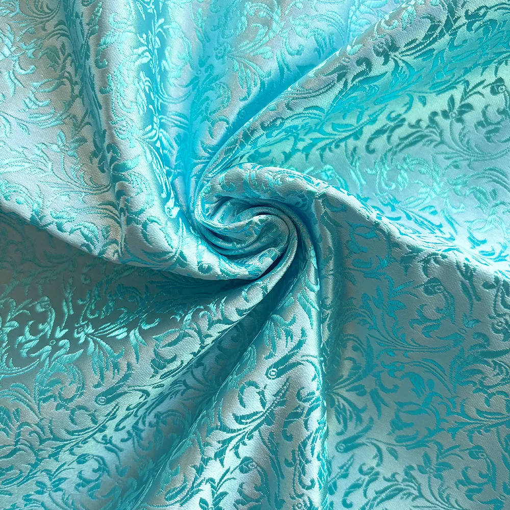 Tissu Jacquard Brocart Pivoine Damas - Nylon, Largeur < 45" - Vente Au Mètre Pour Couture Et Déco
