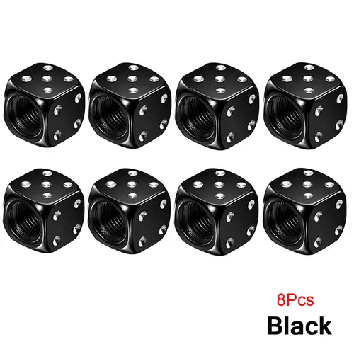 DSYCAR 2/8Pcs Aluminum Tire Valve Caps Dice Wheel Stem Tyre Tire Wheel Stem Air Valve Dust Cover for Car Truck Motocycle Bike - Image 27