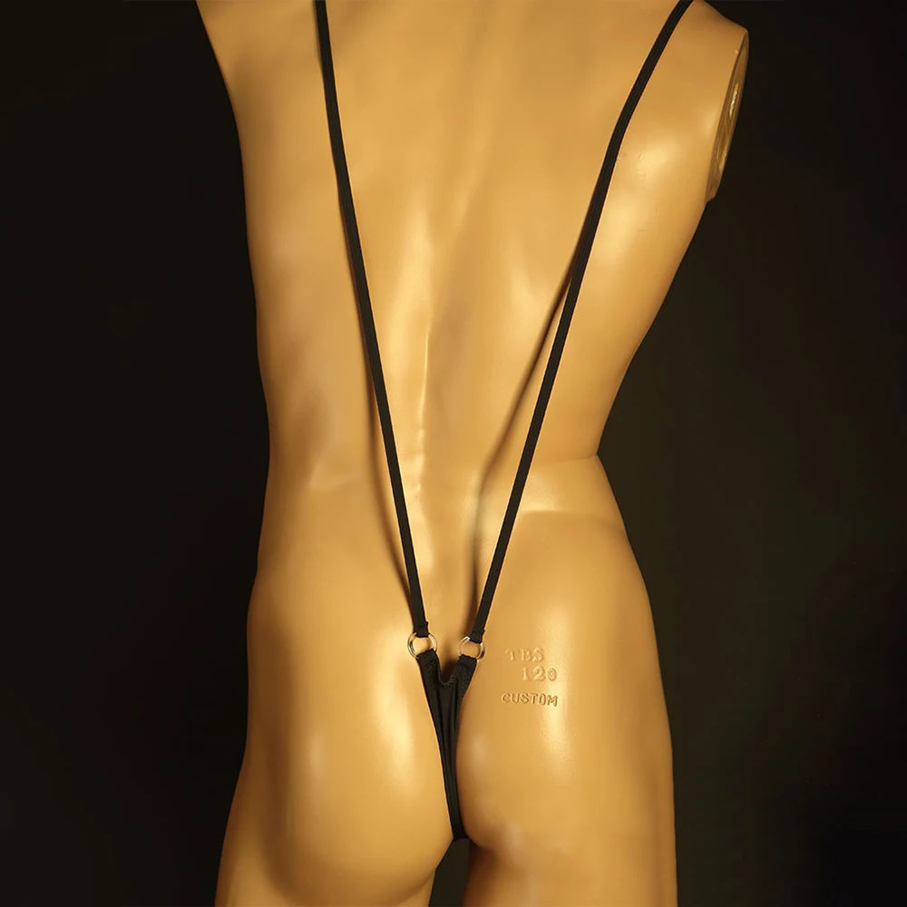 

Men's Sexy Bandage Lingerie Thong Leotard Underwear with Unique Design and Pouch (Black/White/Pink/Blue/Yellow)