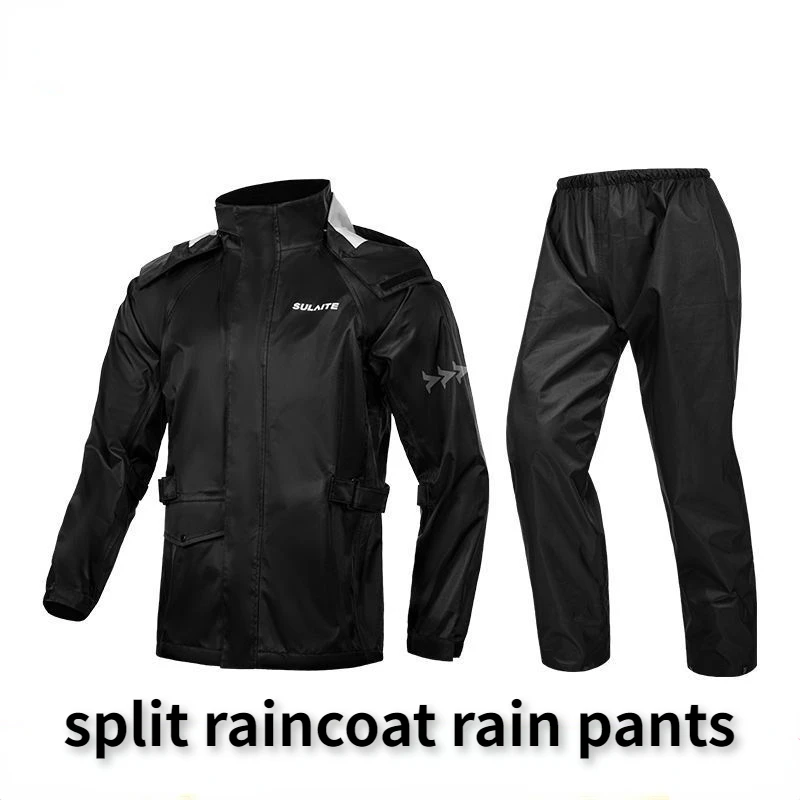 

Motorcycle raincoat and rain pants suit full body anti-storm locomotive rider split rain suit windproof riding suit