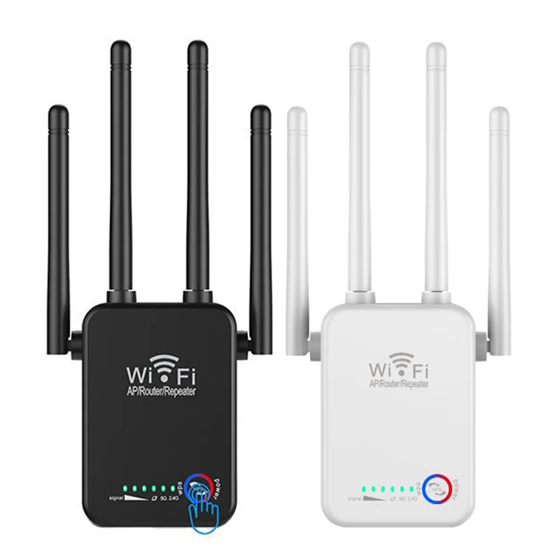 WiFi Extender Signal Booster, 2.4GHz 300Mbps high Transmission WiFi Range  Extender, Wireless Internet WiFi Repeater with up to 2640 Sq.ft 2 Antennas