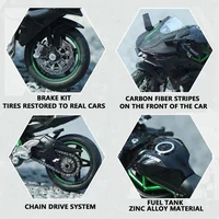 1:18 H2R Alloy Sports Motorcycle Model Diecast Metal H2R Motorbike Collection Simulation Toys Childrens Gift Motorcycle Model 2