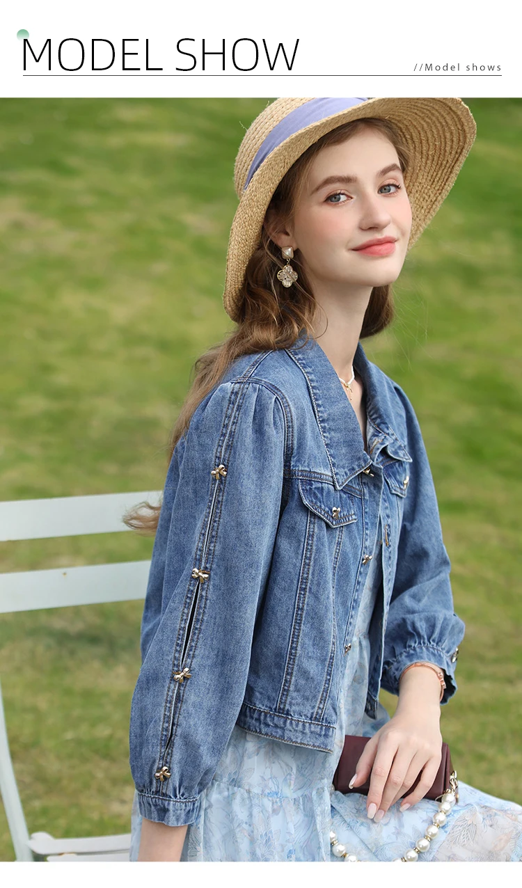 I BELIEVE YOU Women's Jacket Spring Summer 2024 Denim Coats