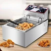 Large Capacity Commercial Electric Fryer MultiFunction Deep Fryer for Stalls and Food Stands Quick Fry Appliance Easy Operation 1