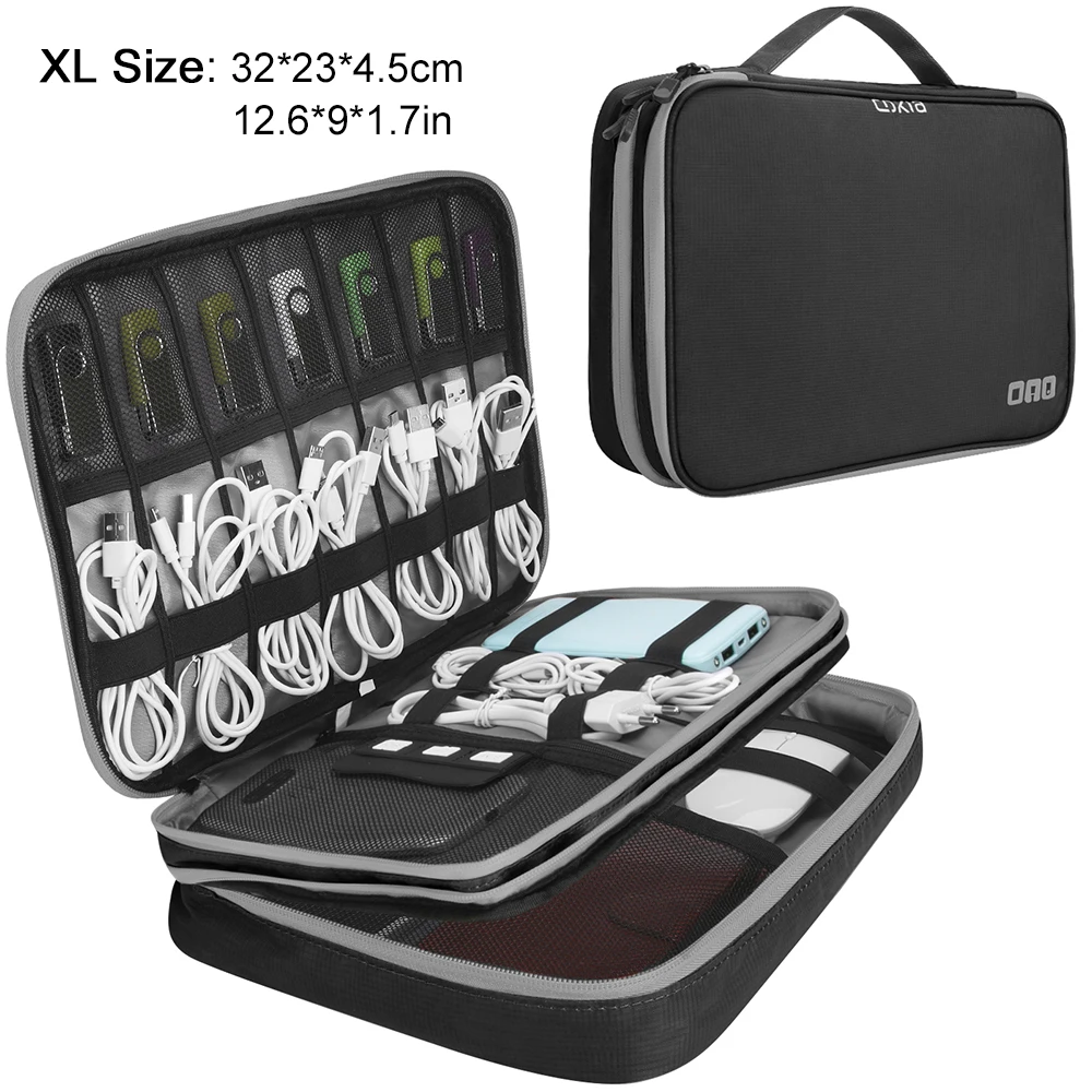Portable Electronic Accessories Travel case,Cable Organizer Bag Gadget Carry Bag thumbnail 2