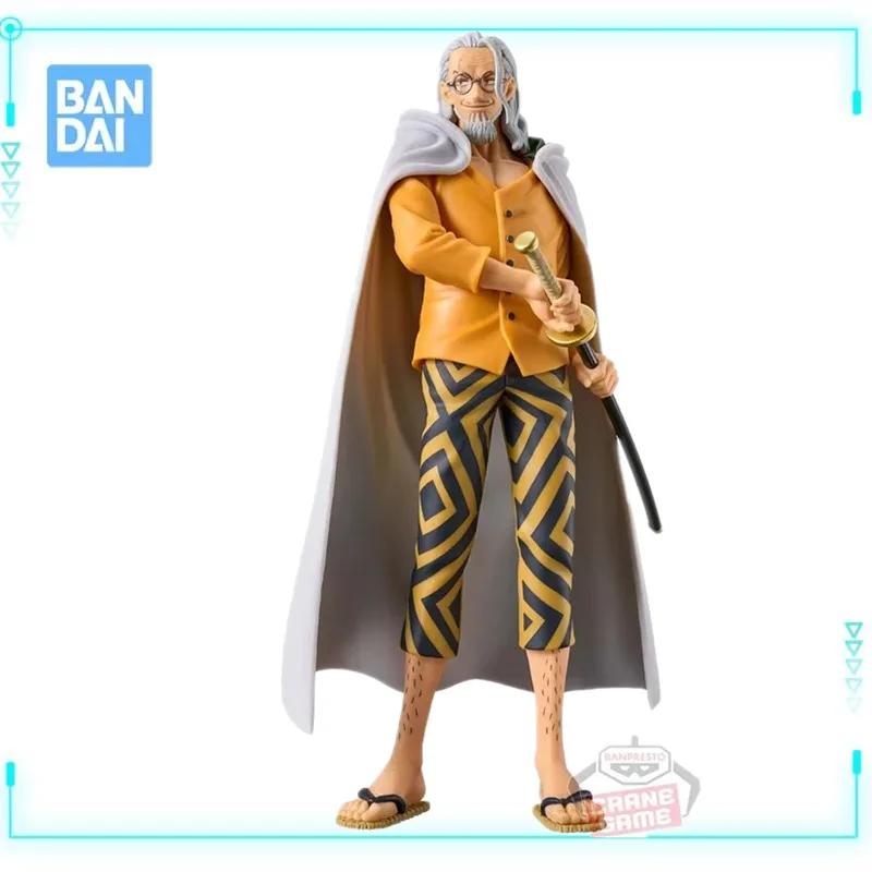 

H Original Genuine Banpresto One Piece DXF Great Route Series 17cm Silvers Rayleigh PVC Action Figures Kids Gift Model Toy anime