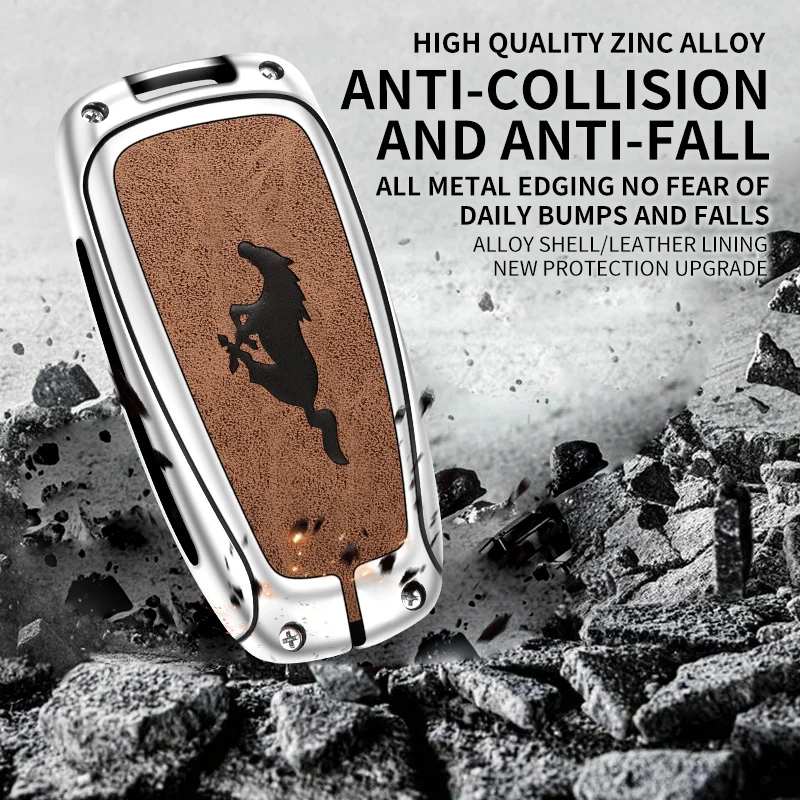 Zinc Alloy Car Remote Smart Key Case Cover key case cover car key shell For Ford Mustang Explorer Edge Fusion Mondeo F150 F250 F350 F450 F550