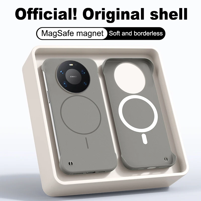 Ultra Slim Frameless Magnetic Charge Hard Phone Case - Candy Color Matte Protective Cover