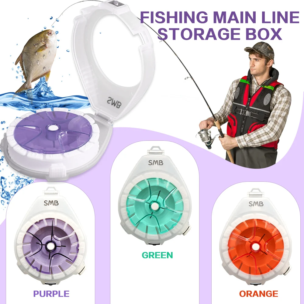 Zukibo Carbon Box Fishing Line Winder Storage Thread Cutting Reel Winder Accessory