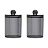 1 Pcs Cotton Swab Organizer Storage Bamboo Cover Acrylic Round Organizer Makeup Storage Box Container Organizadores 4