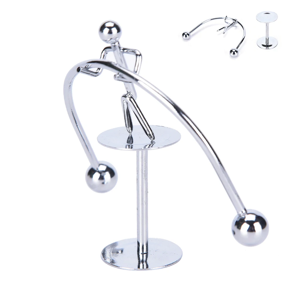 Kinetic Weightlifter Gadget Perpetual Motion Desk Art Toy Gift