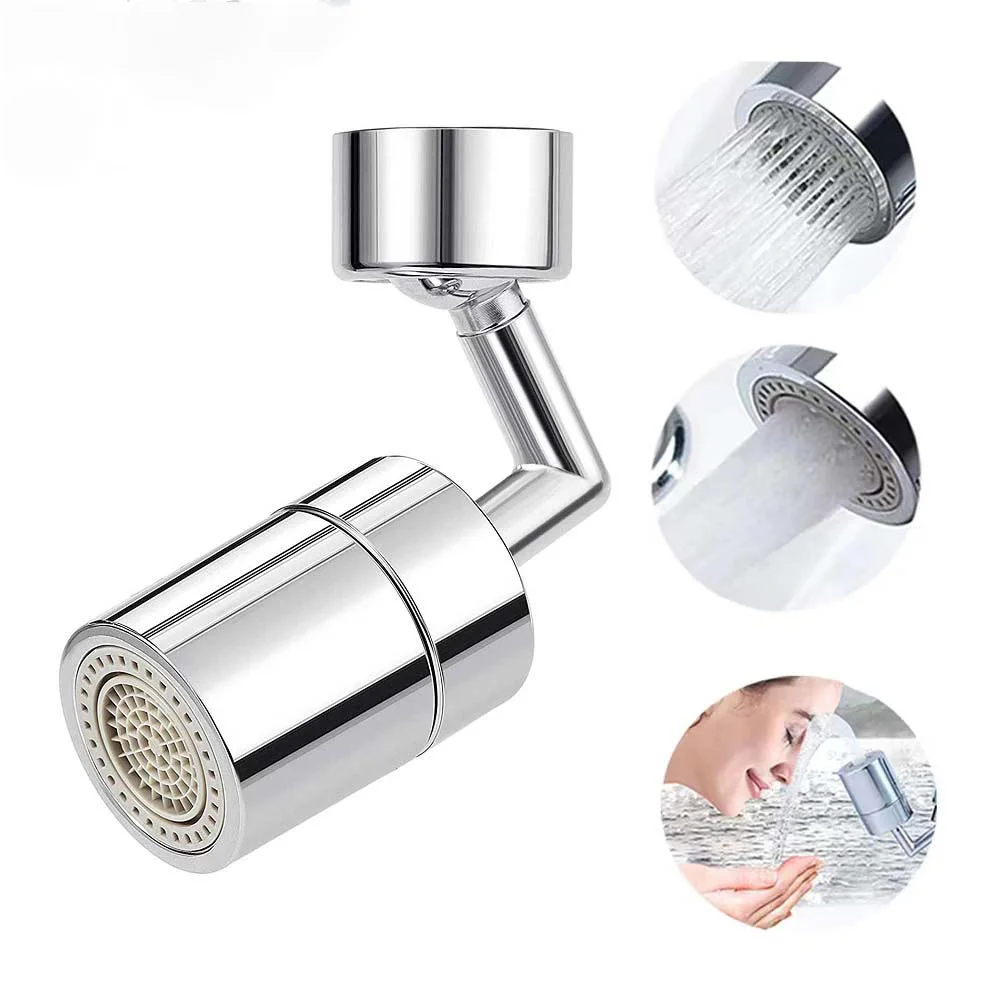 

720 Rotatable Universal Kitchen Faucet Anti-Splash Aerator Bathroom Tap Sprayer Saving Water Tap Nozzle Extender Adapter