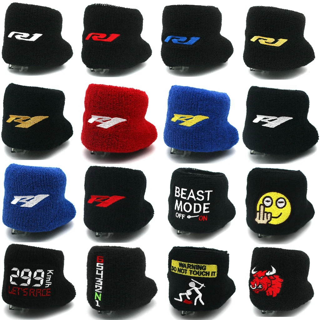 오토바이 3D 전면 유체 오일 브레이크 저수지 양말 커버 Yamaha YZF-R1 R1M 2004-2024 YZF R1 YZF1000 2016 2017 2018 2019 2020