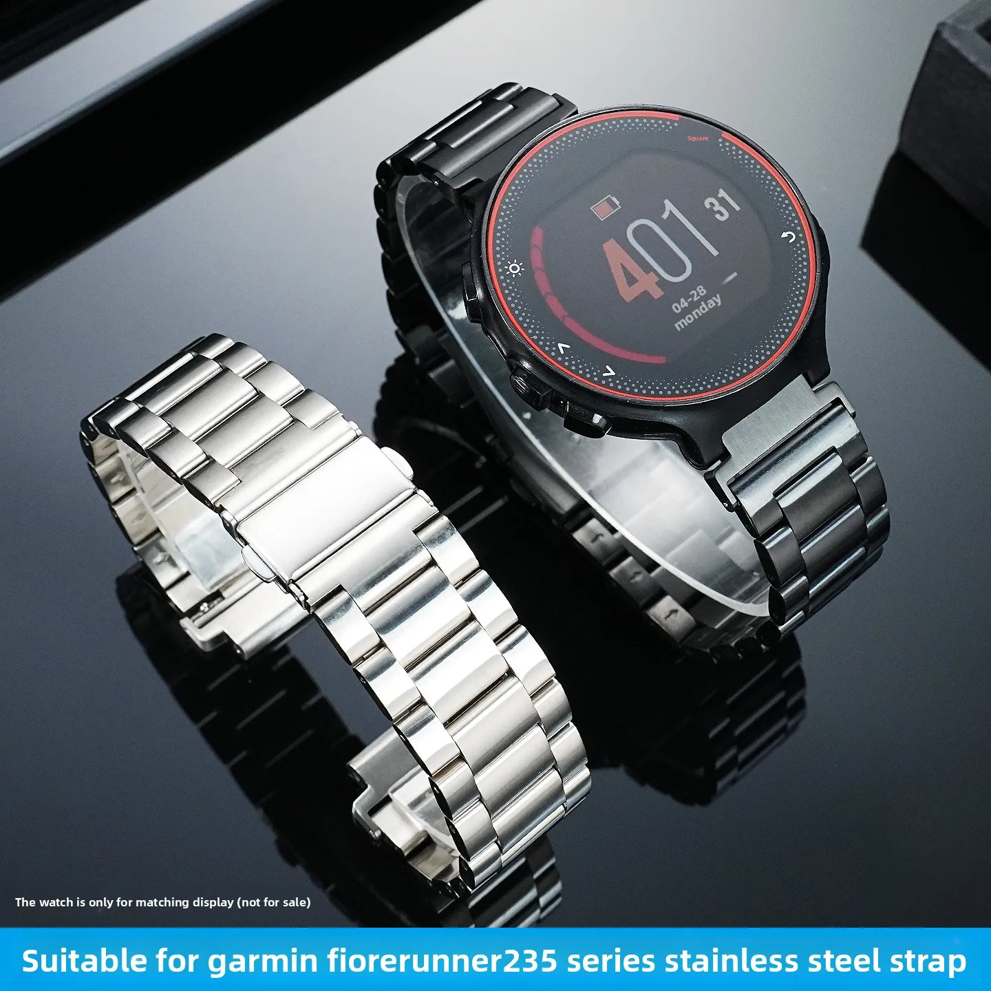 Stainless Steel Quick Release Watch Band - Men's Metal Replacement Strap