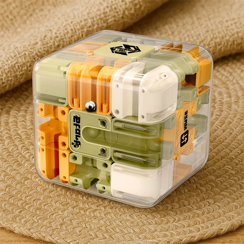3D Maze Magic Cube Six-sided Transparent Puzzle Speed Cube Toys For Children Educational Birthday Party