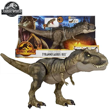쥬라기 세계 공룡 소리 쓰래시 'N, 데보르 티라노사우루스 렉스, 어린이 액션 피규어 장난감, 소년 관절 이동 모델