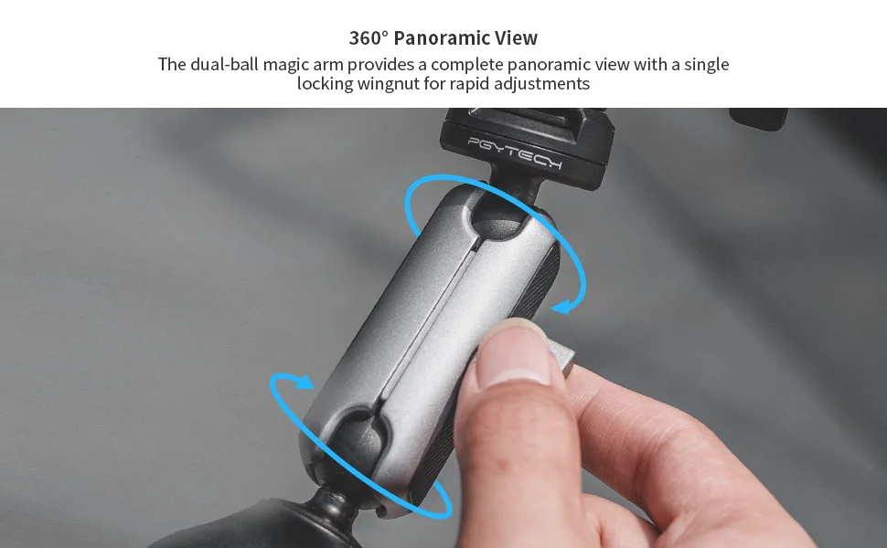 PGYTECH CapLock Fahrrad-Motorrad-Lenkerhalterung, Reithalterung für DJI OSMO Action 4/3/2, POCKET 3, Gopro Hero 12/11/10/9 – Detail 5