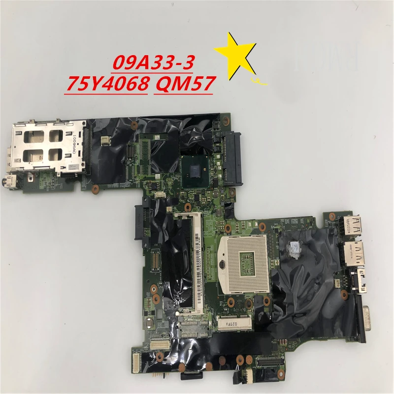 

09A33-3 75Y4068 для материнской платы ноутбука Lenovo T410, 48,4fz10. 031 со стандартным графическим процессором, встроенным QM57, протестирован на 100%, без