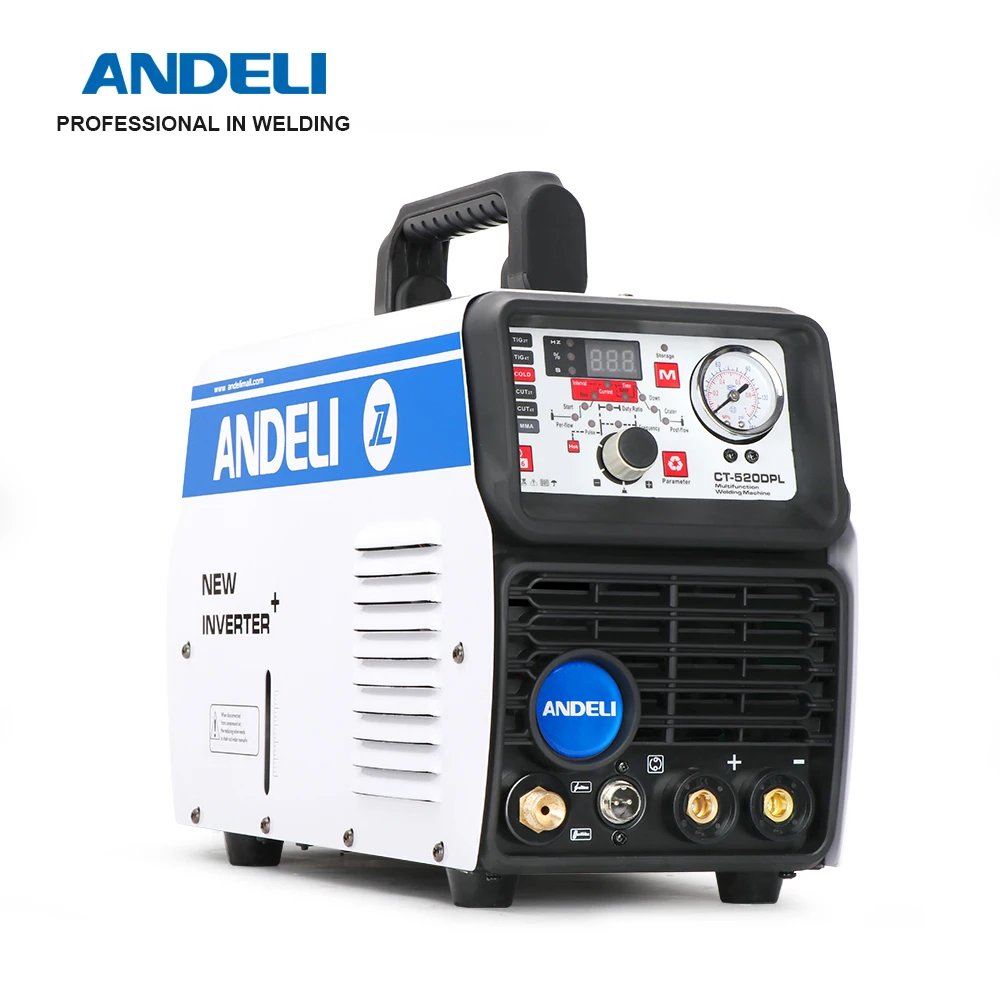 ANDELI  Multi-Function Welding Machine TIG/Plasma CUT/MMA 3 IN 1 Welder DC TIG welding Aluminium 220V 4