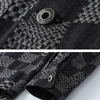 Plaid Denim Jacket Men Plus Size 10XL 11XL Jackets Coats Spring Autumn Denim Jackets 10XL 11XL Big Size Male 6
