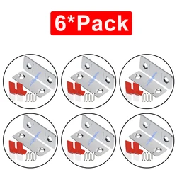 Ultra Thin Magnetic Cabinet Catch and Invisible Door Stopper (6 Pack)
