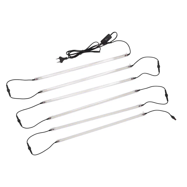 Növényi Növekedési Lámpacsíkok Eu Dugó 180–240 V -Os Növénynövekedési Lámpa Rudak Teljes Spektruma Helyettesítő Növényekhez - Image 6
