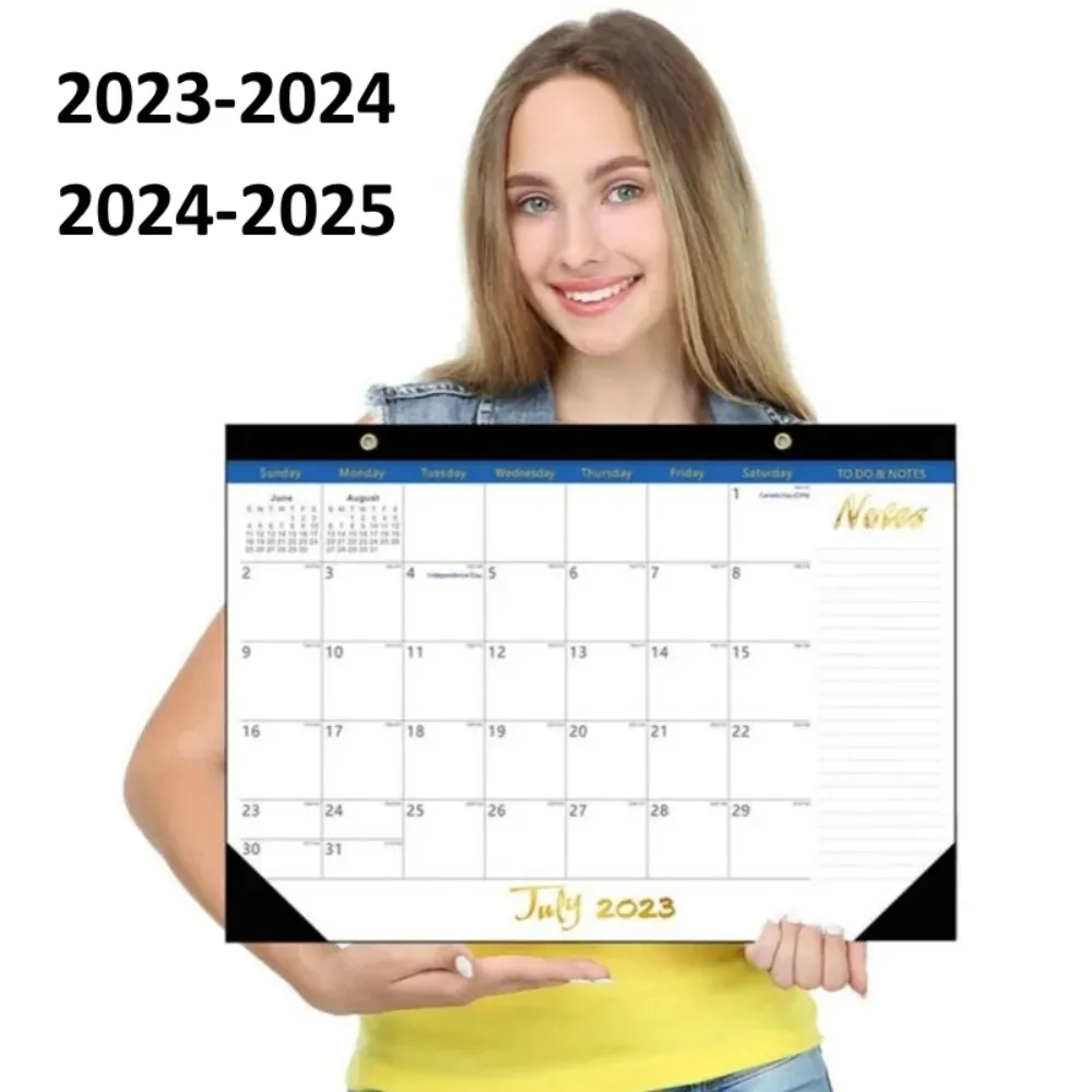 Desk Calendar .7-.12 Wall Calendar With Large Monthly Pages Desk Schedule Home Office Planner Note Clocking Schedule