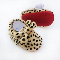Bowknot Leather Baby Shoes Newborn Boy Girl Shoes Multicolor Toddler Red Soft Sole Anti-slip First Walkers Infant Newborn Moccas 2