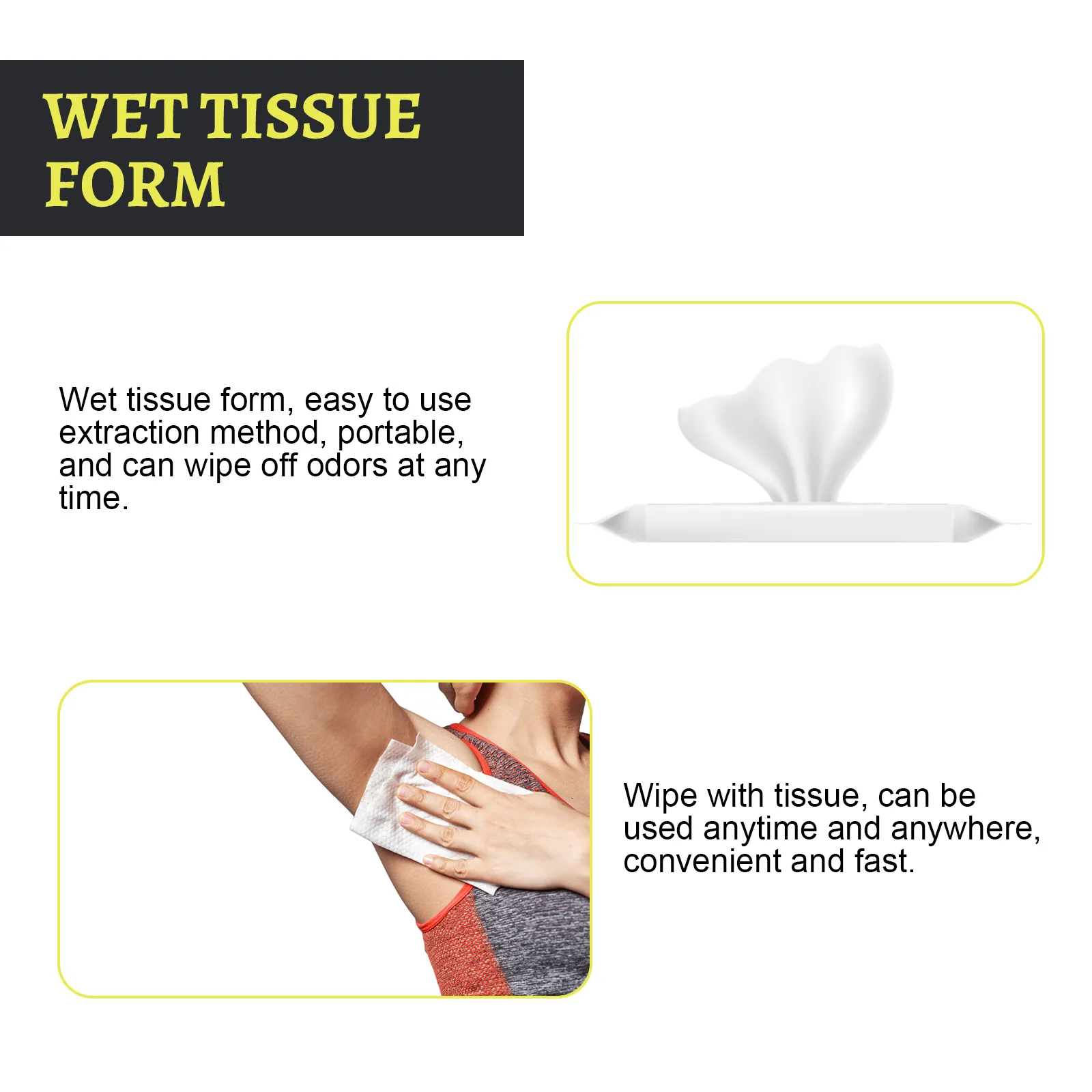 OceAura Odor-Eliminating Wet Wipes - Gentle Cleansing Wipes for Post-Exercise Sweating, Body Wiping, Odor Removal & Fresh Scent