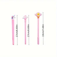 50 Creative Cute Cartoon Neutral Pen Black 0.5 Needle Water Pen Student Stationery Award Pen (Random Style) 2