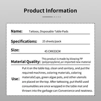 10/20/25/30/100Pcs/Waterproof Tattoo Table Pad Disposable Table Cloth Mat Tattoo Clean Tattoo Accessories for Tattoo Tools 2
