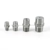 Stainless Steel Universal Linear Nozzle 0 Degree Liquid Column Flow Tip High Pressure Cleaning Cutting Cone Nozzle 1/8" 1/4" 3/8 2