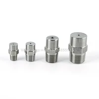 Stainless Steel Universal Linear Nozzle 0 Degree Liquid Column Flow Tip High Pressure Cleaning Cutting Cone Nozzle 1/8" 1/4" 3/8 2