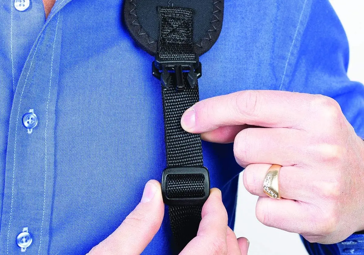 Holster Harness for Tuba,Baritone,Neoprene Material,Ambidextrous, Fully Adjustable,Comfortable Shoulder Strap,Protective Padding