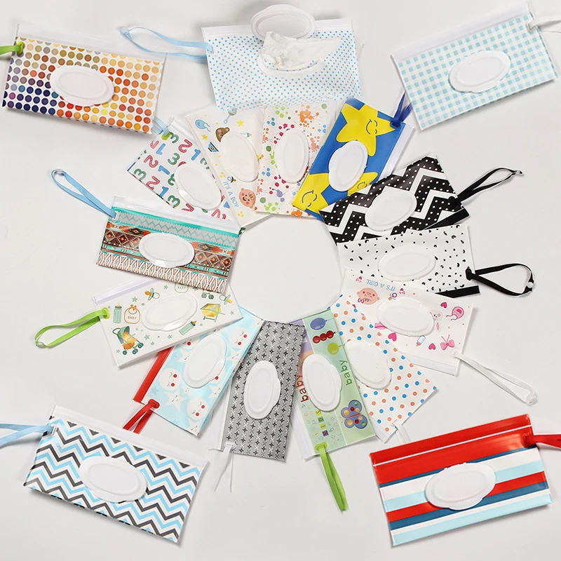 

Eco-friendly Products Easy-carry Durable Organizer Portable Baby Wipes Storage Eco-friendly Wipes Container Clamshell Baby Care