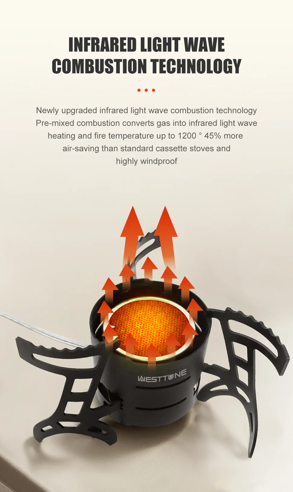 Windproof camping stove