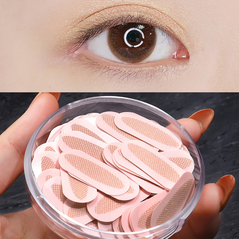 전문 메이크업 쌍꺼풀 테이프, 자가 접착 아이라이너 스티커, 자연스럽고 큰 눈, 미용 도구, 박스 당 300 개