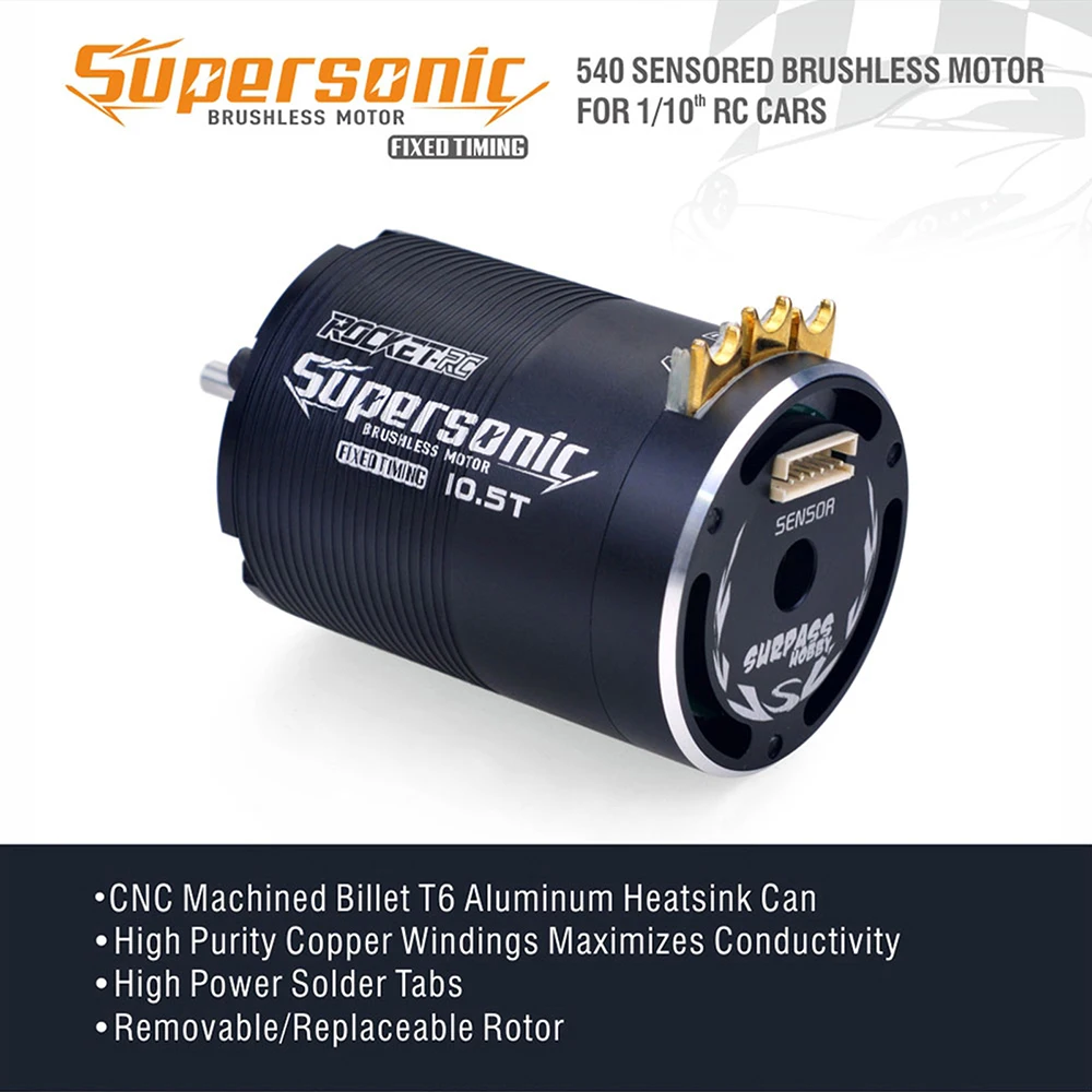 Moteur Brushless 4.5T-17.5T + ESC 120A pour RC 1/10