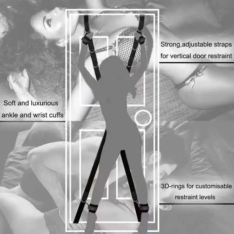 Door Swing for Adults Sex Straps for Adult Sex Sling Heavy Duty Frequent Flyer Door Furniture Bonding Restraint Funiture