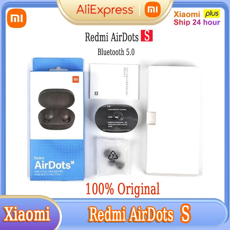 Xiaomi Redmi Airdots S Cuffie Audifonos Bluetooth Inalambrico True Wireless Headphone Auricolari Tws Headset Gamer Earphon