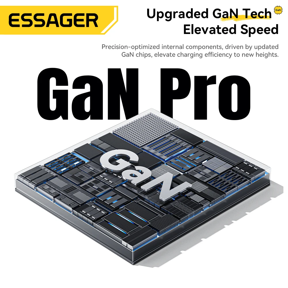 Essager Charger GaN 65W With Type C Cable